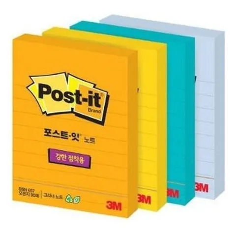 셀러허브 패션 SSN 사무용품쇼핑몰 3M 657VL-RC 76x102mm 90매