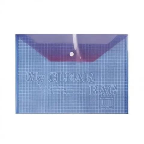 셀러허브 1 포켓 화일케이스 10p 케이스 똑딱이 A4 파일 클리어백 자료정리 문서정리파일 똑딱이정리파