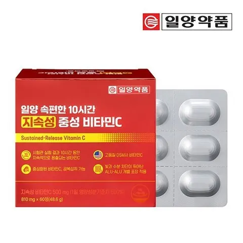 일양약품 속편한 10시간 지속성 중성 비타민C 60정 2개월