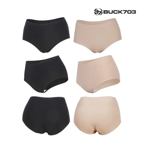 패션플러스 [BUCK703] BUCK703 SALE 몸매보정 무봉제 속옷 하의 심리스 노라인 삼각 롱 팬티 복대 여성속옷