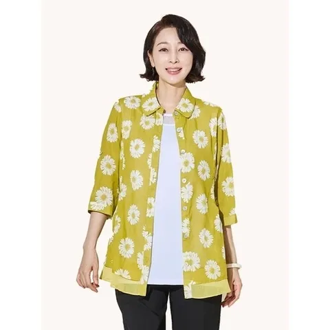 마담엘레강스 비앙카 썸머 코튼 재킷 K151JK09머스타드_P361269235