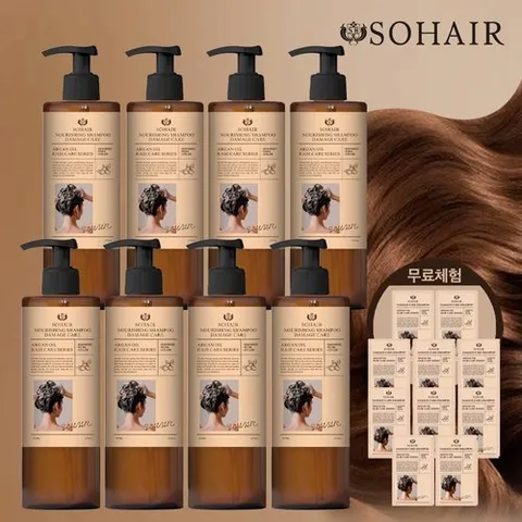 쏘헤어 [믿쓰진] 이혜진패키지 단독 무체 10장 쏘헤어 모로코 아르간 탈모샴푸 1000ml 8병