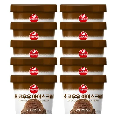 서울우유 초코우유 아이스크림 100mlx10개