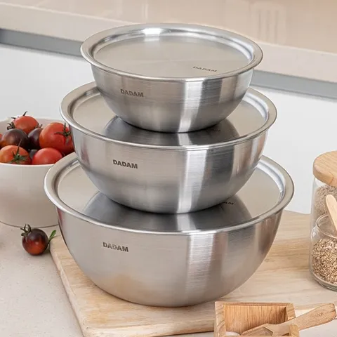 퀸센스 다담 믹싱볼 6P 세트 (18cm+22cm+26cm+개별 커버)