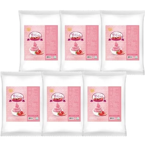 셀러허브 식품 대호 까르페 딸기 소프트 아이스크림 1kg X 6개 파우더 (13867338)