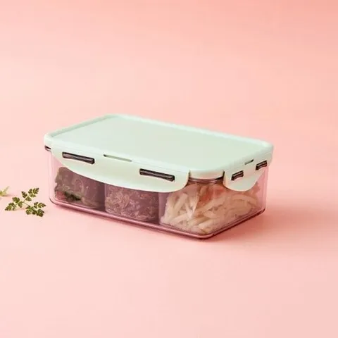 락앤락 [본사] 비스프리 퓨어 직사각 1L 칸칸이 (LBF817C)