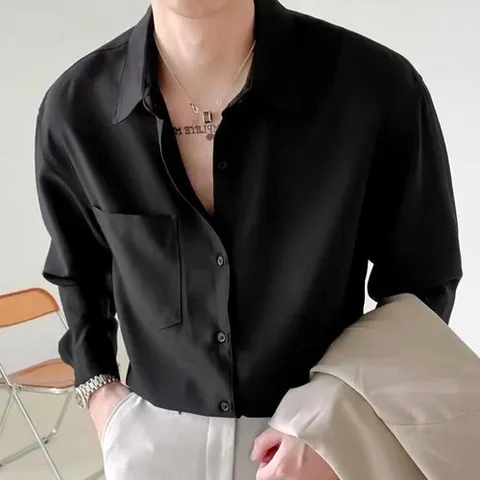 기타 깔끔 포켓 디자인 베이직 여름 남성 긴팔 셔츠 (WF8E981)