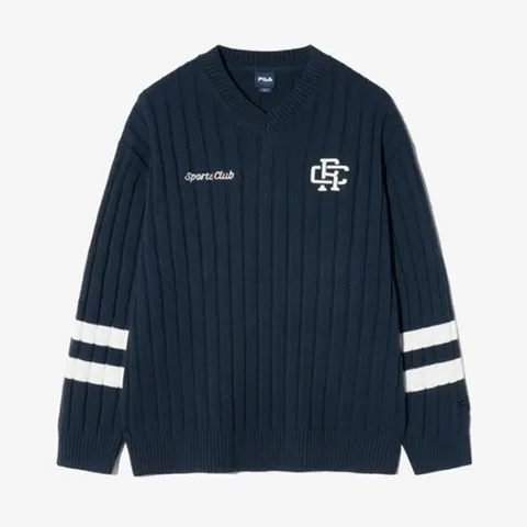 휠라 휠라 아플리케 포인트 스웨터 FS2STH1101X DNA 티셔츠 스포츠