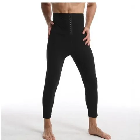 패션플러스 [셀럽하우스] 효율적인 LRBQ1507 운동 효과 코르셋 디자인 남성용 땀복레깅스