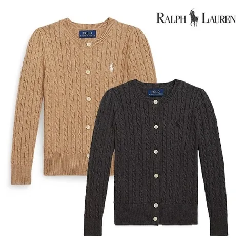 폴로 랄프로렌 [폴로랄프로렌] 폴로 랄프로렌 케이블 니트 걸즈 가디건