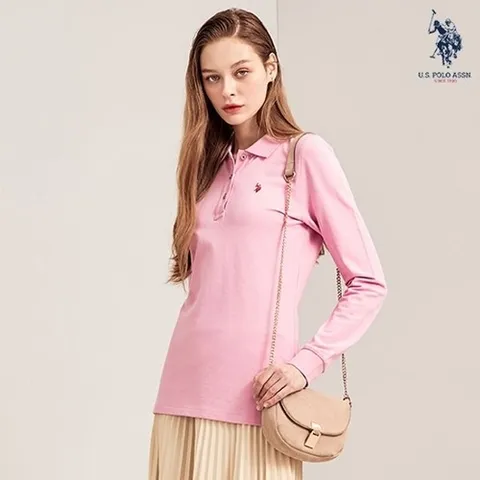 USPA 화이트라벨 스프링 여성 PQ티셔츠핑크WP21-TS107_P343503877