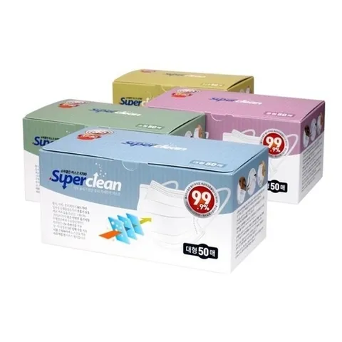 셀러허브 생활리빙 [룽스]방역 마스크 3Q KF80 1회용마스크 50매