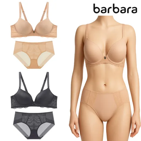 바바라 [무료배송]바바라 BP001 빅사이즈 볼륨업 노와이어 브라2종+팬티 2종 세트