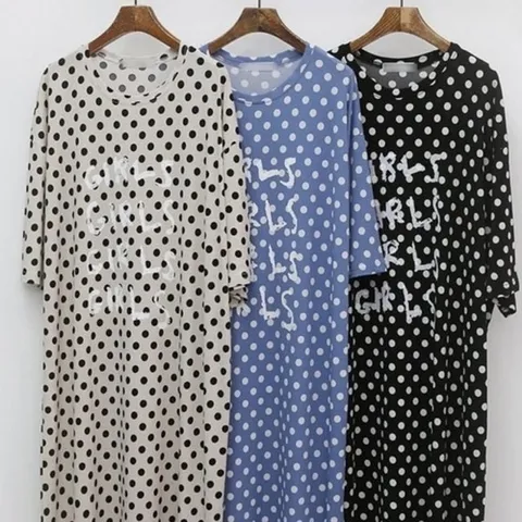 기타 루즈 빅사이즈미시옷 306P557S 원피스 도트 의류 여성 (KYR-WD8C922)