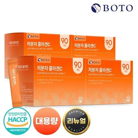 보뚜 저분자 콜라겐C 90포x4통 (12개월분) 