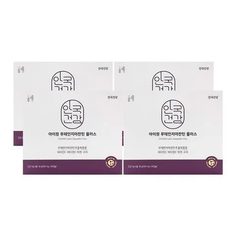 기타브랜드 안국건강 아이원 루테인지아잔틴 플러스 500mg x 60캡슐 x 4박스_P427976675