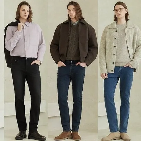 뱅뱅 23FW 뱅뱅 남성 라이크라 기모데님 3종