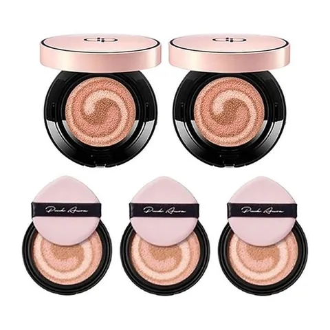 셀러허브 1 DPC 디피씨 핑크아우라 쿠션 21호 본품 x2 + 리필 x3 /에스에이 이유리에디션