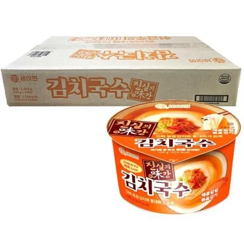 셀러허브 식품 세이면 진실의 미간 김치국수 196g 8개