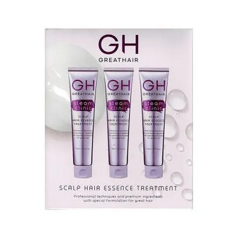 셀러허브 1 GH 그레이트헤어 스팀 클리닉 스칼프 헤어에센스 노워시 트리트먼트 110ml 3개 세트 x (33559346)