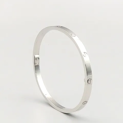 까르띠에 고이비토 중고명품 Cartier(까르띠에) B6079217 18K 화이트 GOLD LOVE(러브) 스몰 팔찌