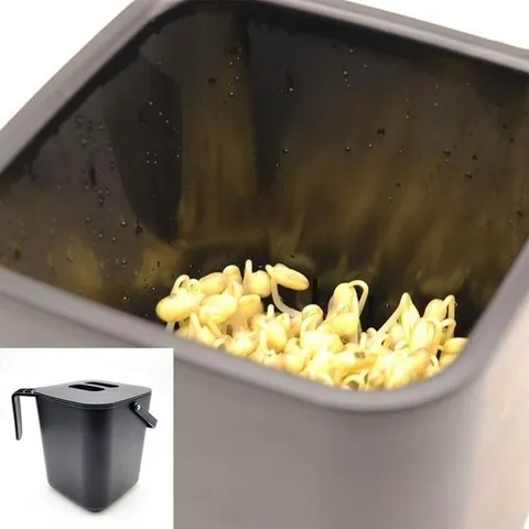 셀러허브 생활리빙 [룽스]깊은 콩나물재배기 블랙 식물재배기 새싹재배기