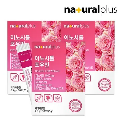내츄럴플러스 콜린 미오이노시톨 포우먼 30포 3박스