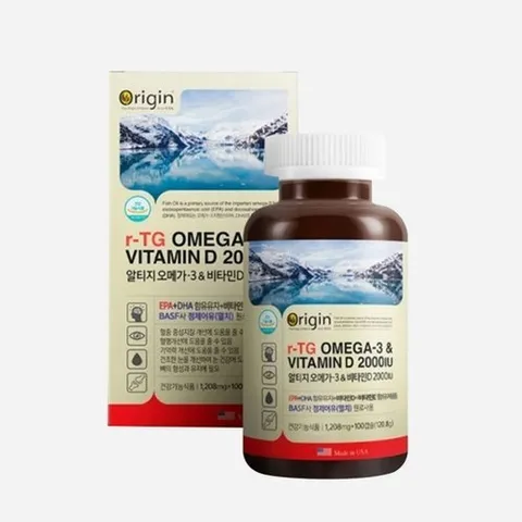 오티마트 오리진 알티지 오메가3 앤 비타민D 2000IU