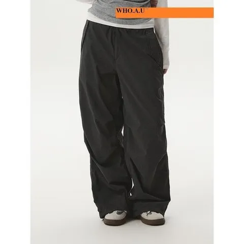 후아유 W.A.U Parachute Easy Active Pants(CHARCOAL)-WHTAG2433FIC
