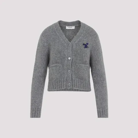 셀린느 25FW 셀린느 가디건 RY0KM089908GC LIGHT GREY DOM