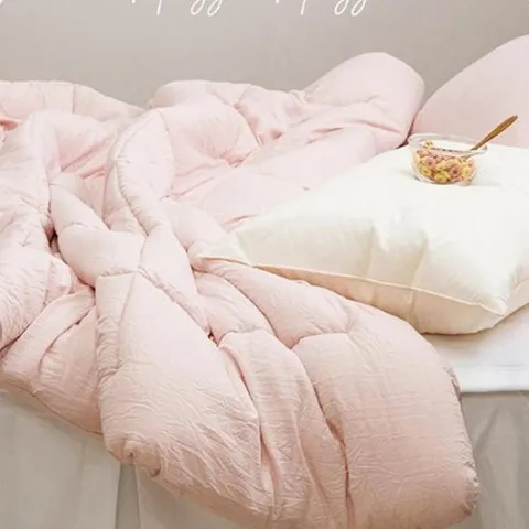 셀러허브 패션 [JHQRK219_4B]침대 간절기 이불세트 차렵이불 퀸 Q 핑크