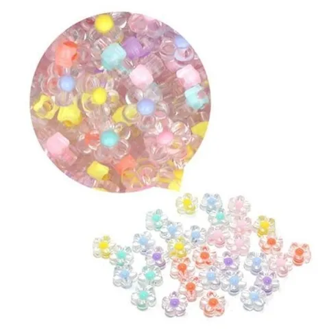 셀러허브 1 [OFM648R9]KO  이중색구슬 꽃 50gX1통 구슬꿰기 팔