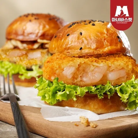 마녀바스켓 새우함량 55프로 오오통살 새우까스1kg (20개입)