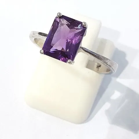 셀러허브 패션 [블루케이] 자수정 원석 반지 230112-22 2월탄생석