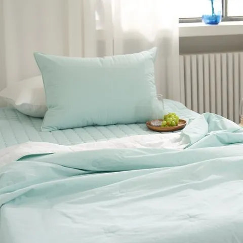 패션플러스 [샤이닝홈 하이] 아밍 버블데이즈 냉감 고밀도 순면 스프레드 베개세트 Q