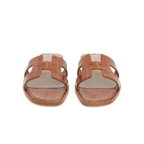 에르메스 크로커다일 오란 와니 오랑 샌들 H슬리퍼