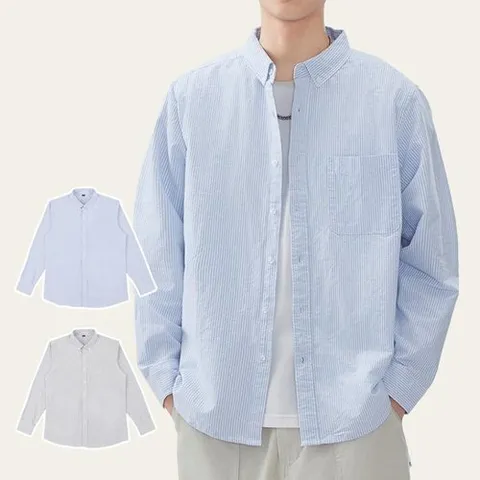 셀러허브 1 프랜버 스트라이프 셔츠 (31595438)