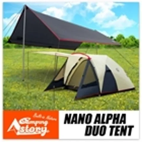 캠핑스토리 나노 알파 듀오4 4인용 텐트+타프세트_P058556717