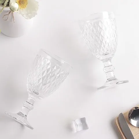 기타 빈티지 고블렛잔 유리잔 레트로잔 유리컵_WA675B7