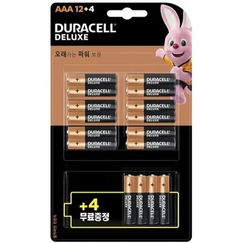 셀러허브 패션 [QNU50WZY_58]코인건전지 알카 AAA 디럭스(조12EA+4EA)