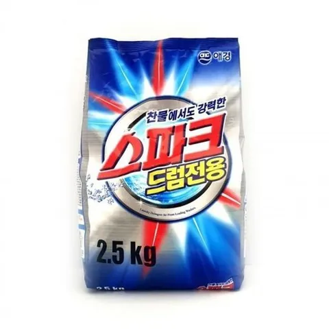 셀러허브 1 드럼전용 애경 스파크 세탁 세제 2.5kg 드럼세제 세탁세제 드럼