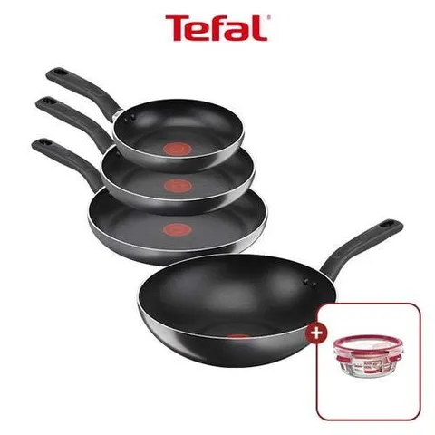 테팔 [마스터씰 뉴글라스 원형 2칸 550ml] 테팔 쿡이지 프라이팬 4종(팬20+팬24+팬28+웍28)