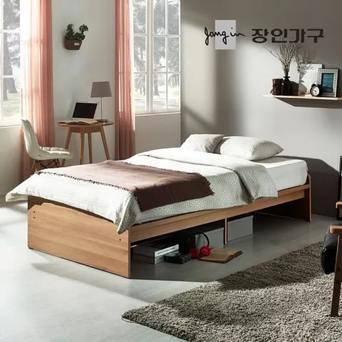 장인가구 리소 수납 평상침대 S 프레임