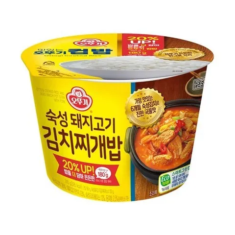 오뚜기 컵밥 숙성돼지고기 김치찌개밥 12개