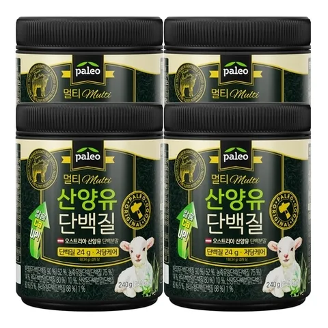 팔레오 멀티 산양유 단백질 240g 4통