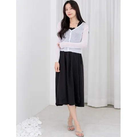 리빌모아 여자 린넨 가디건 여성가디건 DJW1-CAS-SPKT1033-백아이보리