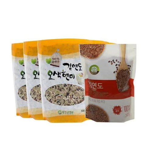 증산왕김연도 김연도 오색현미 500g 20봉(+홍미 1봉 )