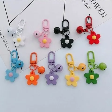 기타 9종 키링 후니케이스 컬러 방울 스트랩 플라워 (WD95556)