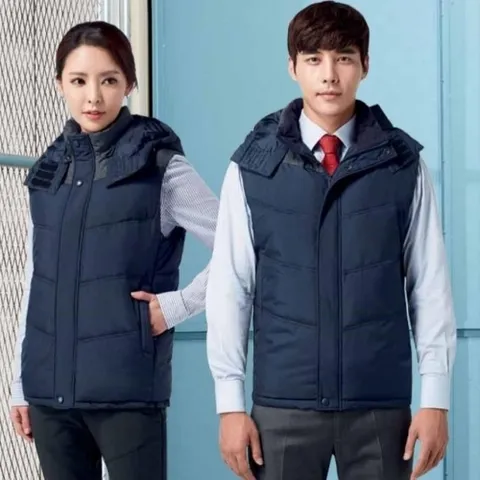 셀러허브 패션 KSK 1501-A 겨울 작업복 추동근무복 작업조끼 패딩조끼 겨