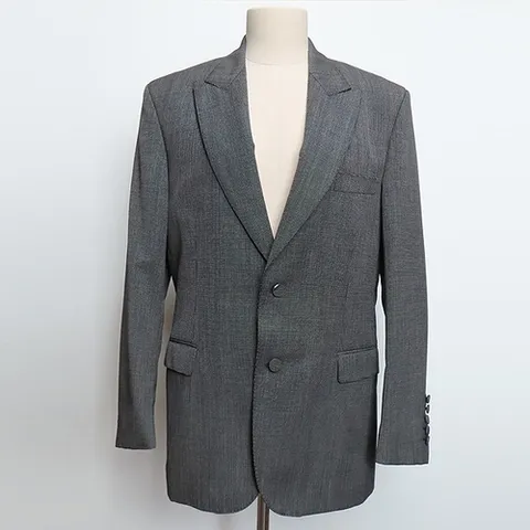 구찌 고이비토 중고명품 Gucci(구찌) 568754 블랙 화이트 핀 도트 2버튼 남성용 슈트 정장 - 50사이즈